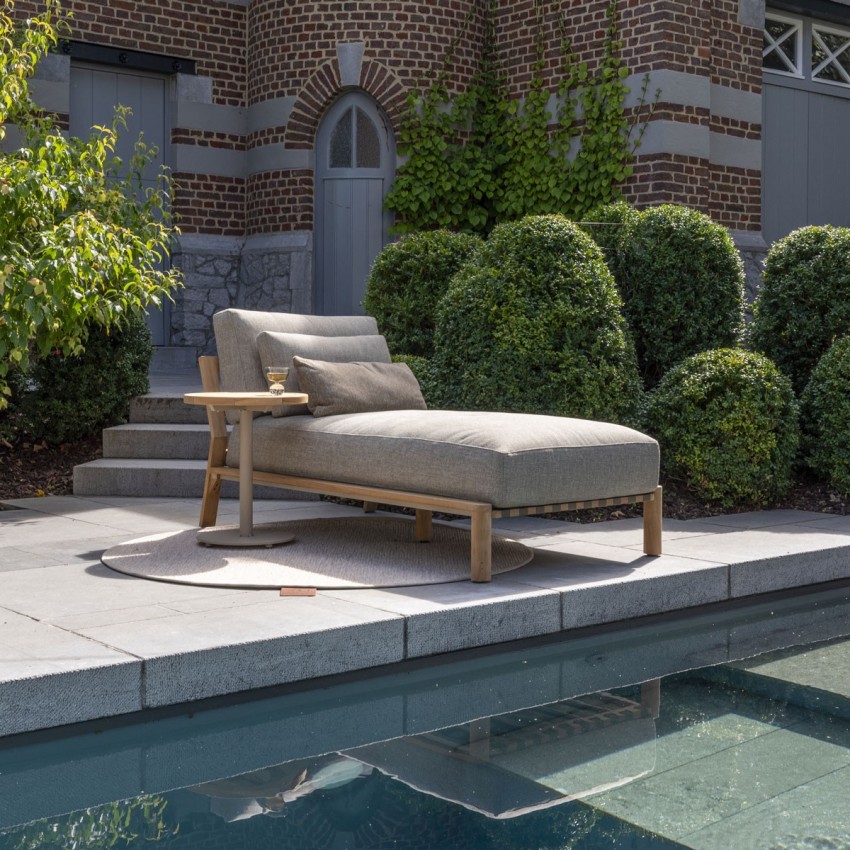 Chaise Longue Lucas - Teck et Confort Extérieur | Coolgarden Béziers