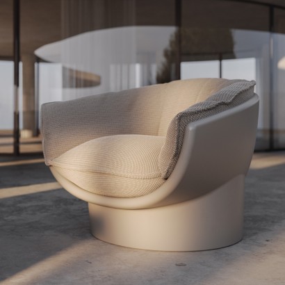 Luna Lounge Chair - Luxe Polyéthylène Recyclable | Coolgarden Beziers